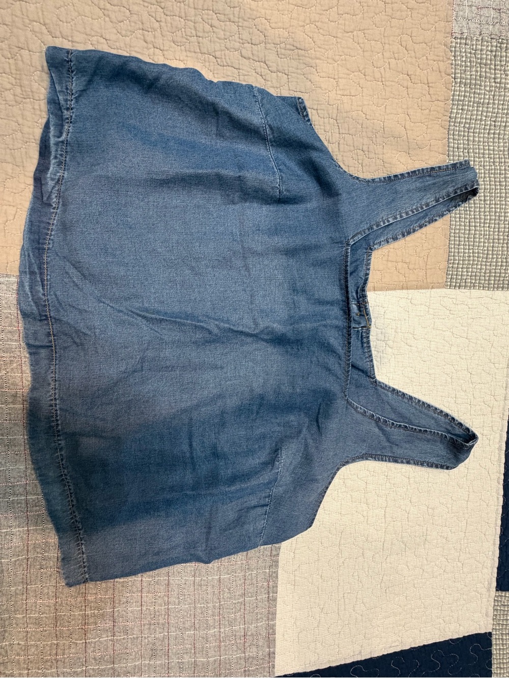 torrid blue denim tank top size 00